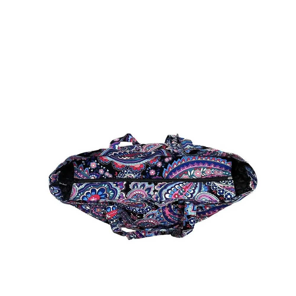 Vera Bradley Haymarket Paisley Floral Quilted Cotton X Large Tote Shoulder Bag